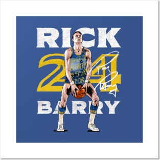 rick barry free throw Posters and Art